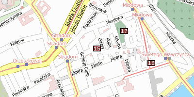 Stadtplan Kazimierz