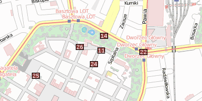Stadtplan Florianstor (Krakau)