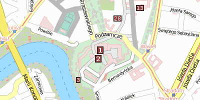 Kathedrale Krakau Krakau Stadtplan