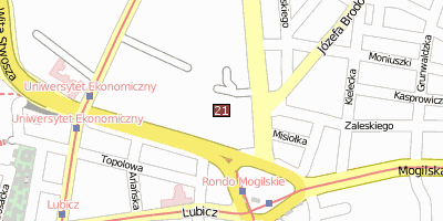 Szkieletor Stadtplan