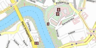 Wawel-Drache Stadtplan